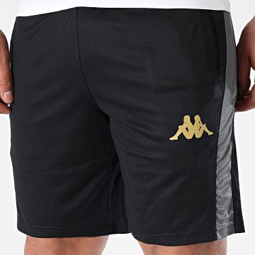 Kappa - Slim Player Jogging Shorts Gahorazip 341V72W Negro Oro