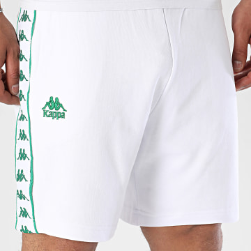 Kappa - Pantalones Cortos Regular Fit Con Bandas Banda Oviedo 351S77W Blanco