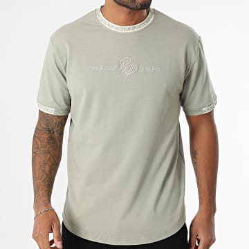 Project X Paris - Camiseta oversize 2210218 Verde caqui claro