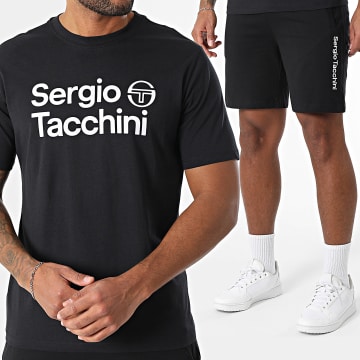 Sergio Tacchini - Ensemble Tee Shirt Et Short Jogging Piena Risiko 41118 41079 Noir