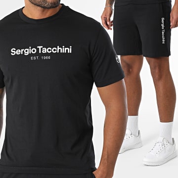 Sergio Tacchini - Ensemble Tee Shirt Et Short Jogging Bold 024 Risiko 40853 41079 Noir