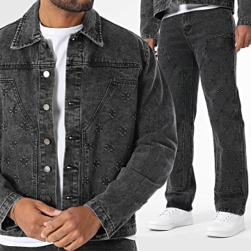 Uniplay - Ensemble Veste Jean Et Jean 203 Noir
