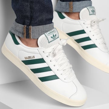 Adidas Originals - Baskets Gazelle JH5397 Core White Core Green Cream White