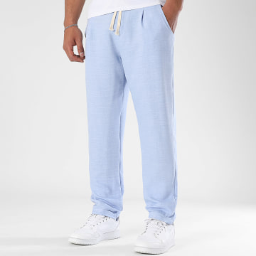 LBO - 1545 Pantaloni effetto lino azzurro