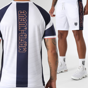 MA9 Mafia Nueve - Conjunto de camiseta blanca y pantalón corto Nitro