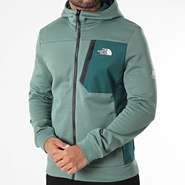 The North Face - Sudadera con capucha y cremallera A893Q Verde