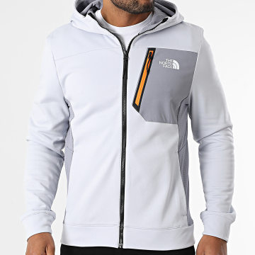 The North Face - Sudadera con capucha y cremallera A893Q Gris claro
