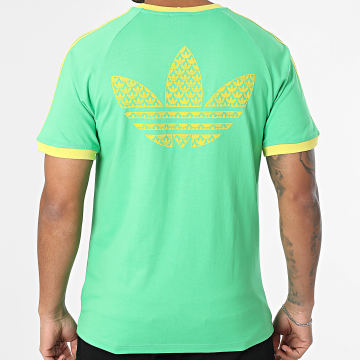 Adidas Originals - Tee Shirt Monogram JP4432 Vert Jaune