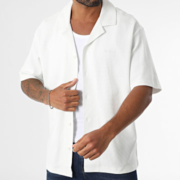 BOSS - Waffle Short Sleeve Shirt 50536745 Weiß