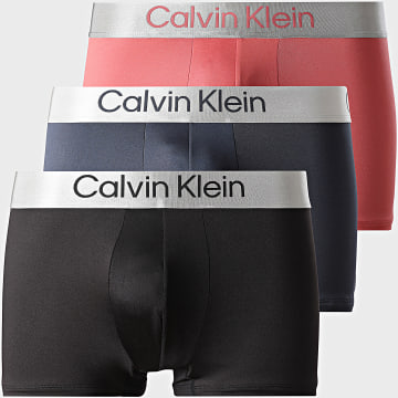 Calvin Klein - Set di 3 boxer LV00NB4269 nero navy rosa