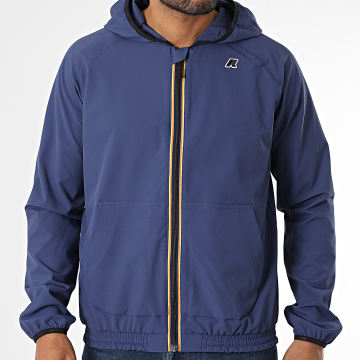 K-Way - Sia K8138RW Chaqueta con capucha y cremallera Azul Marino