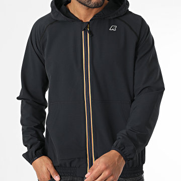 K-Way - Sia K8138RW Giacca con zip e cappuccio nero