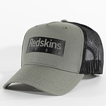 Redskins - Gorra Trucker Nerd Verde Kaki Negro