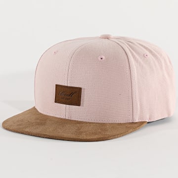 Reell Jeans - Casquette Snapback Suede Rose Clair Camel