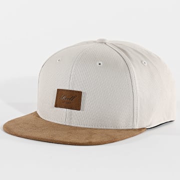 Reell Jeans - Casquette Snapback Suede Gris Camel