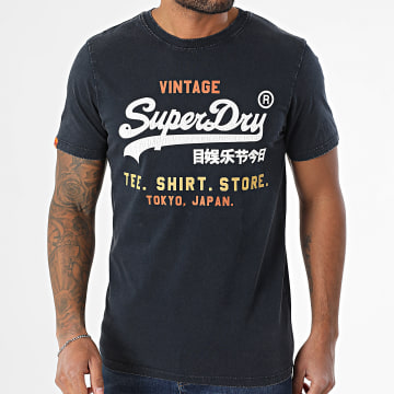 Superdry - T-shirt VL Cali Relaxed M1012120A marineblauw