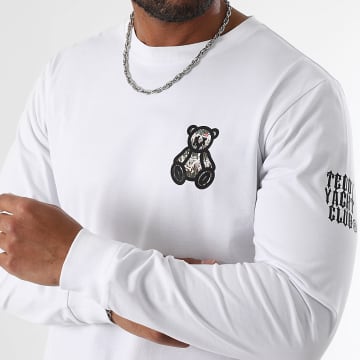 Teddy Yacht Club - Tee Shirt Manches Longues Art Series Small Travis Kaki Blanc