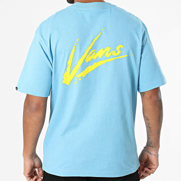 Vans - Camiseta Oversize Brush Script 00K42 Azul claro