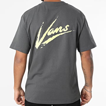 Vans - Camiseta Oversize Brush Script 00K42 Gris Antracita