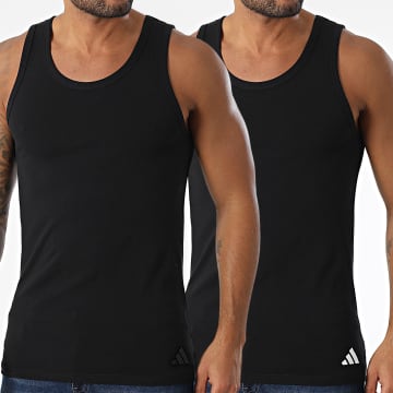 Adidas Performance - Juego de 2 camisetas de tirantes Active Flex JK4019 Negro
