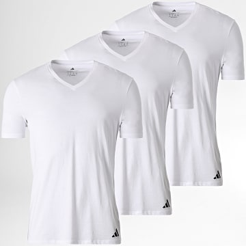 Adidas Sportswear - Lot De 3 Tee Shirts Col V Active Core JK3998 Blanc