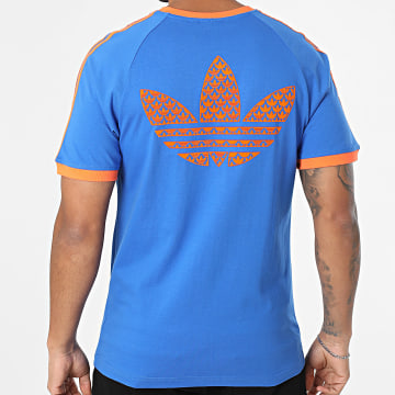 Adidas Originals - Tee Shirt Monogram JD0700 Bleu Roi Orange