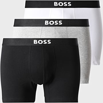BOSS - Set di 3 boxer 50544272 Nero, bianco, grigio, erica.