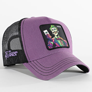 Capslab - Joker Trucker Cap Zwart Violet