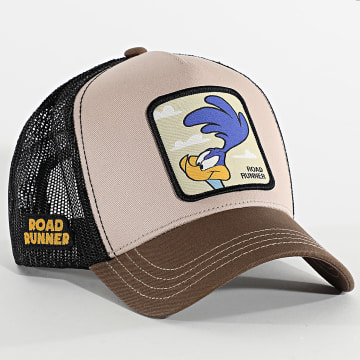 Capslab - Gorra Trucker Correcaminos Beige Negro