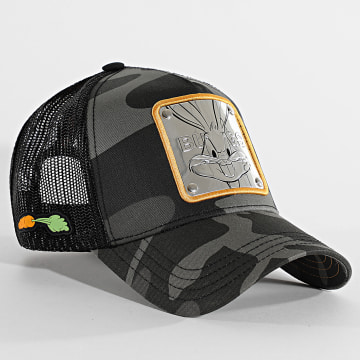 Capslab - Cappello Trucker Bugs Bunny Grigio Nero Mimetico