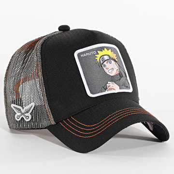 Capslab - Casquette Trucker Naruto Noir Gris Orange