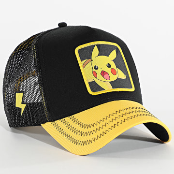 Capslab - Gorra Trucker Pikachu Negro Amarillo