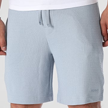 HUGO - Pantalón corto Austin Waffle 50532023 Azul claro