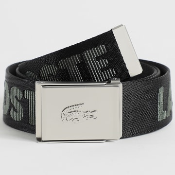 Lacoste - Ceinture Plaque avec Logo Brodé Noir