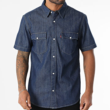 Levi's - Jean A5722 Korte Mouw Shirt Blauw Ruw
