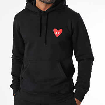 Luxury Lovers - Heart Hoodie Negro