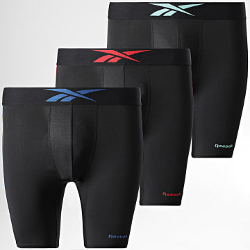 Reebok - Juego de 3 calzoncillos bóxer 15057 Negro