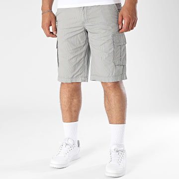 Teddy Smith - Cargo Shorts Gestreift Sytro 3 10411562D Grau