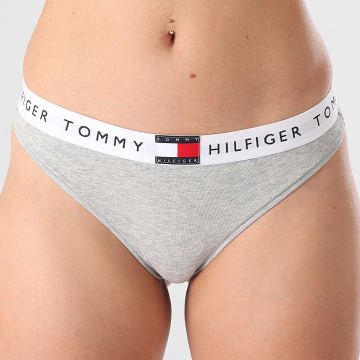 Tommy Hilfiger - String Thong Femme Classic 6039 Gris Chiné