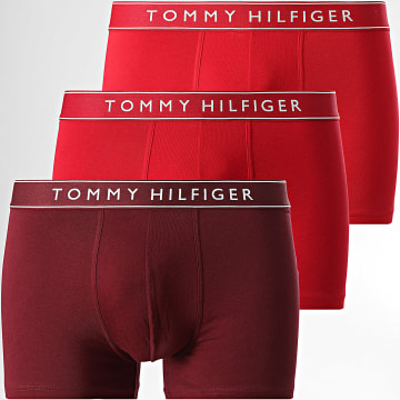 Tommy Hilfiger - Lot De 3 Boxers Everyday Essentials 3520 Rouge Bordeaux