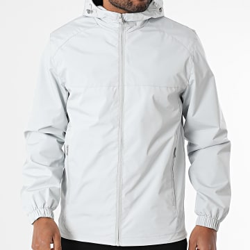 Classic Series - 004 Giacca grigia con cappuccio e zip