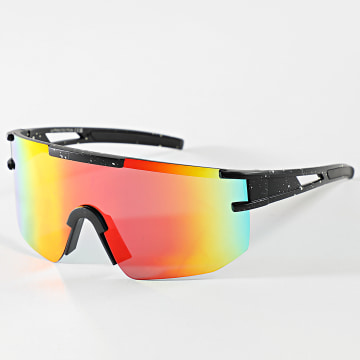 Classic Series - Lunettes De Soleil 390 Noir Rouge Orange Jaune Iridescent