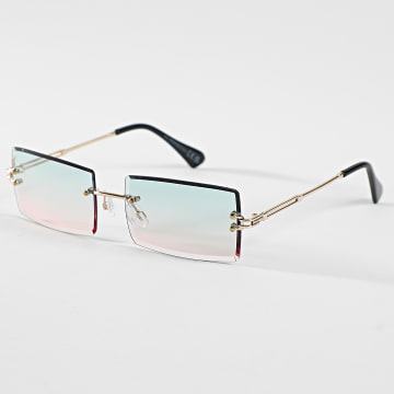 Classic Series - Lunettes De Soleil 661 Doré Vert Rose