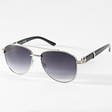 Classic Series - Lunettes De Soleil 374 Argenté Noir Dégradé