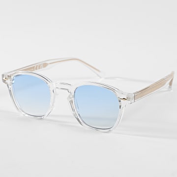 Classic Series - Lunettes De Soleil 137 Transparent Bleu Doré