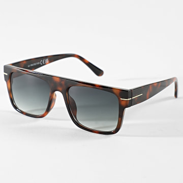 Classic Series - Lunettes De Soleil 500 Noir Marron Fauve