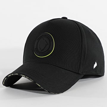 Comme Des Loups - Cas1 Cap Schwarz Fluo Gelb