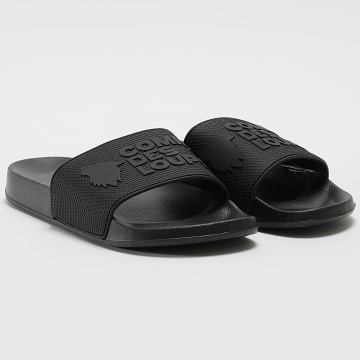 Comme Des Loups - Claquettes Rubb Noir