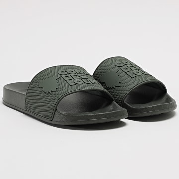Comme Des Loups - Claquettes Rubb Vert Kaki