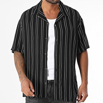 Jack And Jones - Gestreiftes Kurzarmhemd Jeff Schwarz Weiß